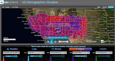 IDV Solutions US Demographics Map