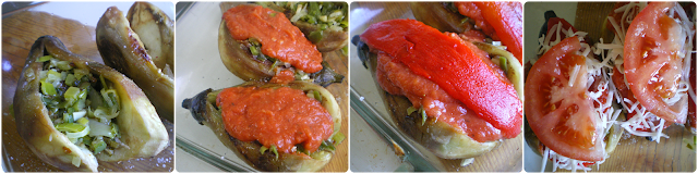 Berenjenas rellenas de verduras: Relleno