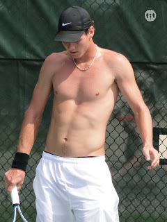 Tomas Berdych Shirtless at Cincinnati Open 2009
