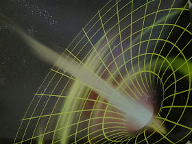 Curvatura del espacio-tiempo de un agujero negro