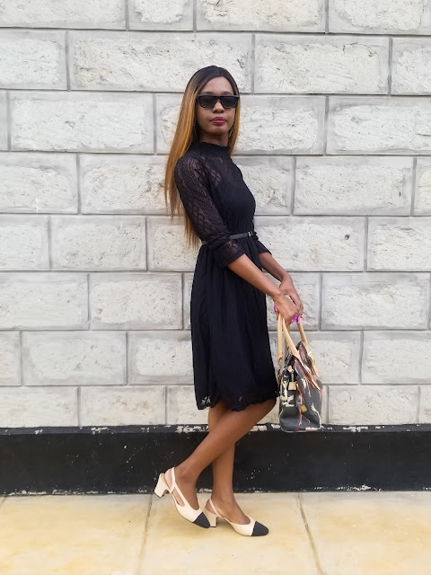 How To Look Chic In A Simple Little Lace Black Dress