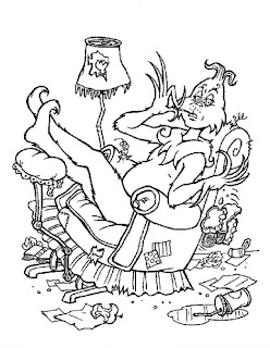 Fun Coloring Pages: The Grinch who stole christmas coloring pages