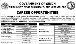 Sindh Institute of Child Health Jobs 2023 – SICHN