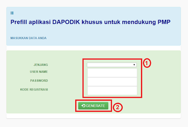 Unduhan Prefill Aplikasi Dapodikdasmen Untuk Menjalankan Aplikasi PMP 2018