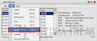 Cara membangun ulang asrip dengan IMG Manager V1.5