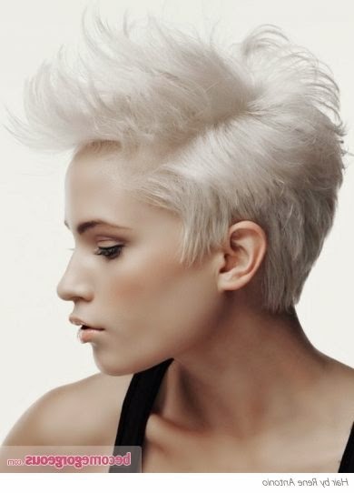 short hairstyles no bangs 2014