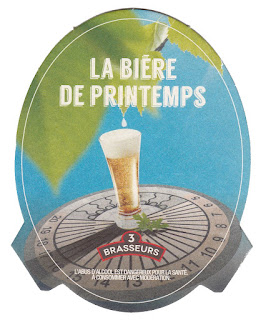 Le sous-bock de la bière de Printemps des 3 Brasseurs