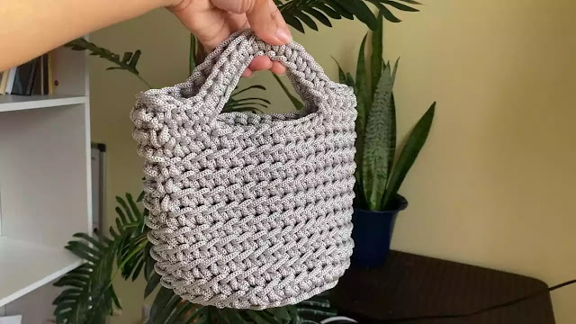 MARAVILLOSO TUTORIAL A CROCHET Teje Bello Bolso en Hilo Cordón