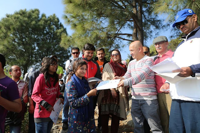 Alpine Club of Pakistan, National Mountaineering and Sport Climbing Federation celebrated International Mountain Day by organizing a Hiking and here at Margallah Hills, Islamabad