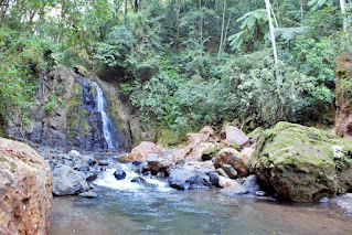 Waterfall and river at Rio Viejo, Puriscal, Costa Rica