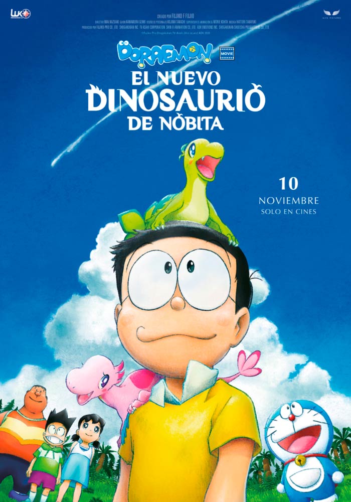 Doraemon: El nuevo dinosaurio de Nobita (Doraemon: Nobita no Shin Kyouryuu) anime film - Alfa Pictures y Luk Internacional - poster