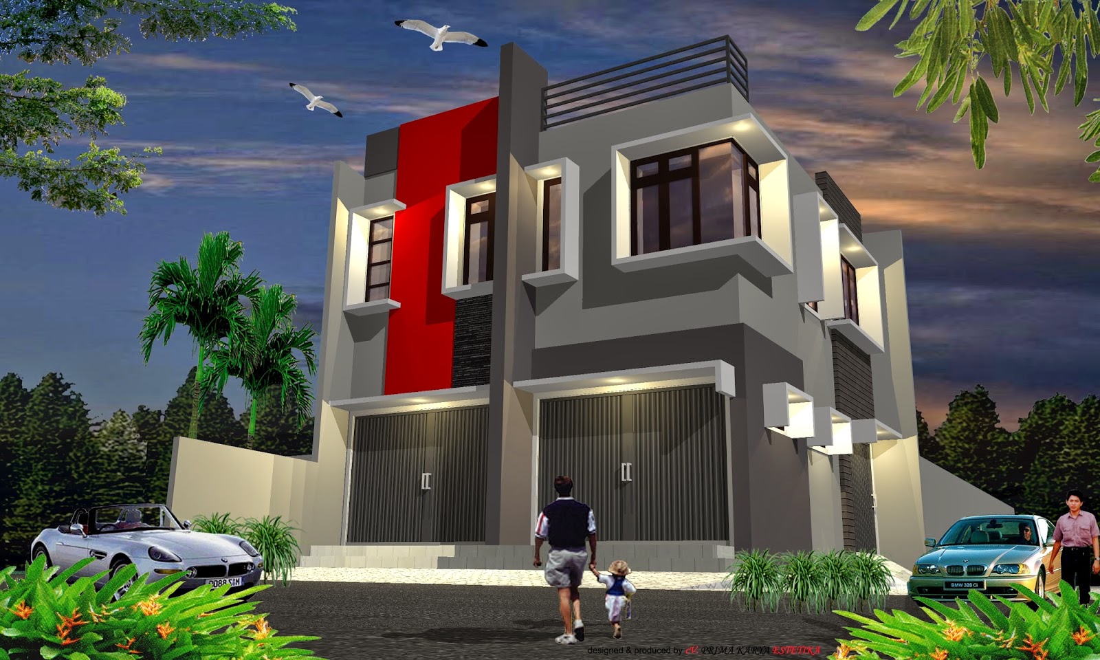 61 Desain Rumah Minimalis Plus Toko Desain Rumah Minimalis Terbaru