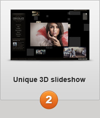 Unique 3D slideshow