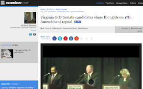 17th Amendment Senate candidates Virginia politics