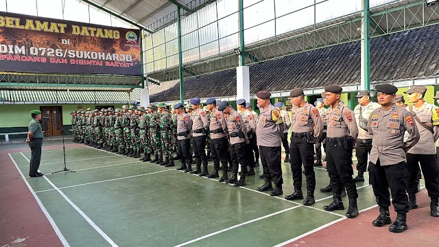 Kodim 0726/Sukoharjo Gelar Apel Kesiapan Pelaku Pelaku Menjelang Pelaksanaan TMMD Reg Ke-120