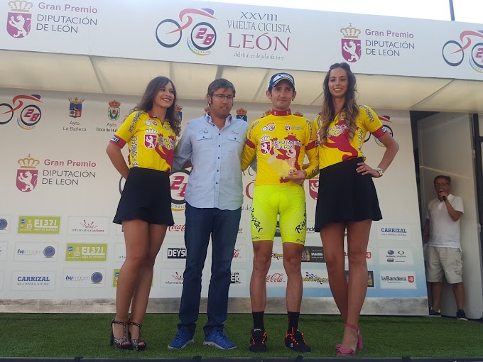 El Club Ciclista Rías Baixas conservó el liderato de Willem en la tercera etapa de la Vuelta a León