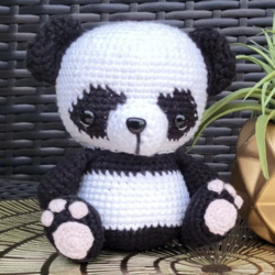 panda amigurumi patrón gratis