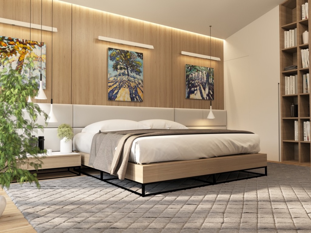 40 Desain  Dinding  Kayu  Kamar  Tidur Ciptakan Kesan Elegan 