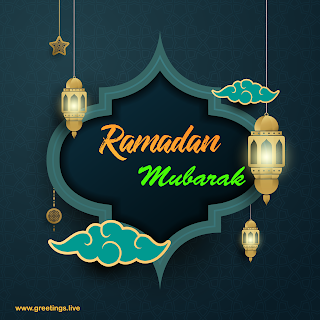 Ramadan mubarak ramadan lanterns clouds ramadan greetings wishes