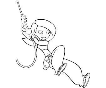 #4 Kim Possible Coloring Page