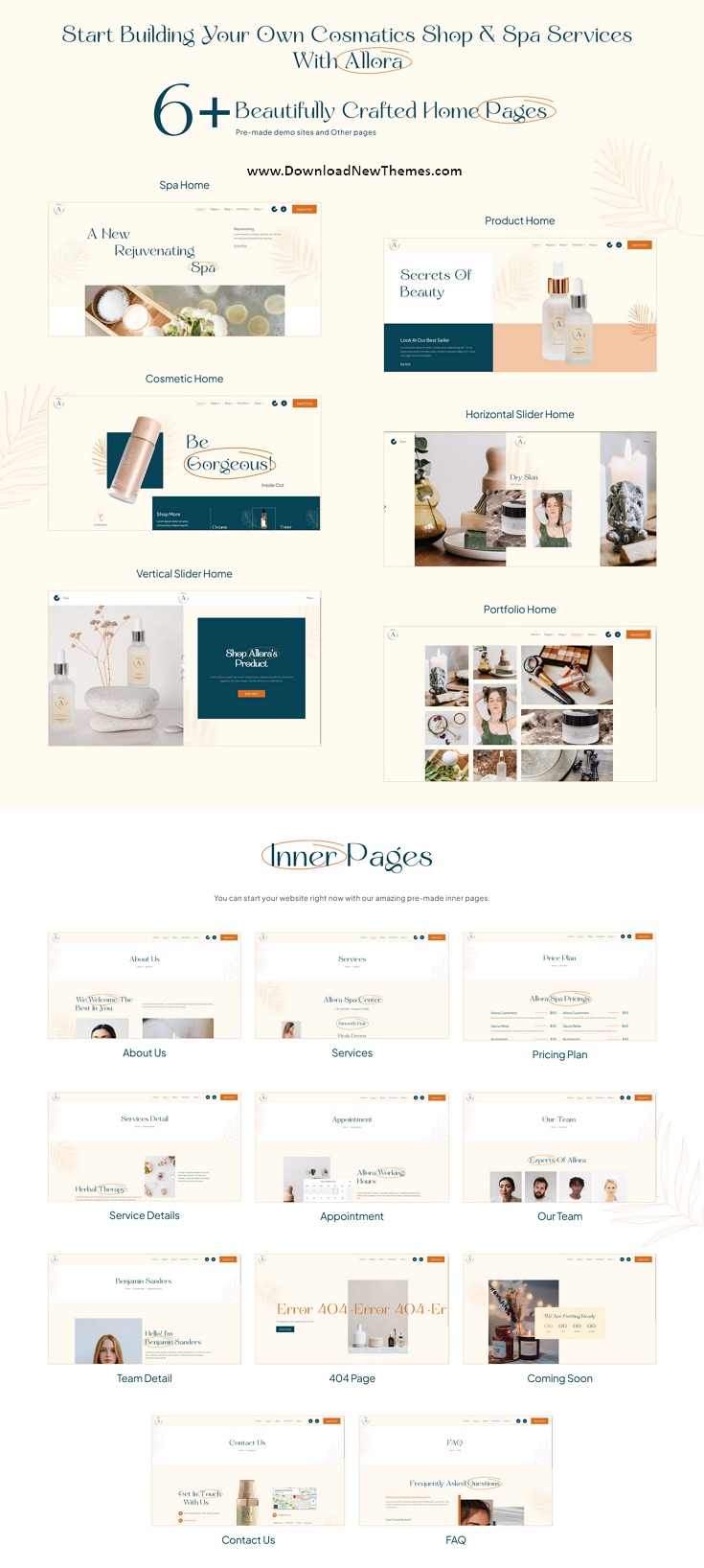 Download Beauty Spa & Cosmetic WordPress Theme