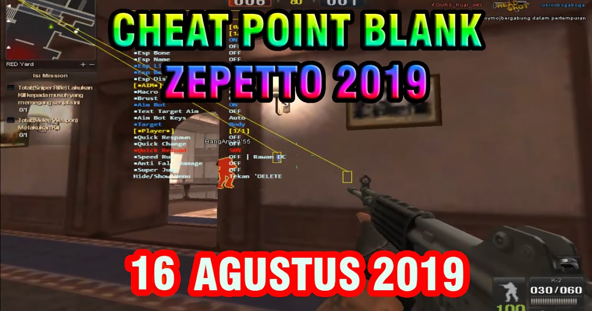 Update Cheat Point Blank Zepetto Terbaru 16 Agustus 2019