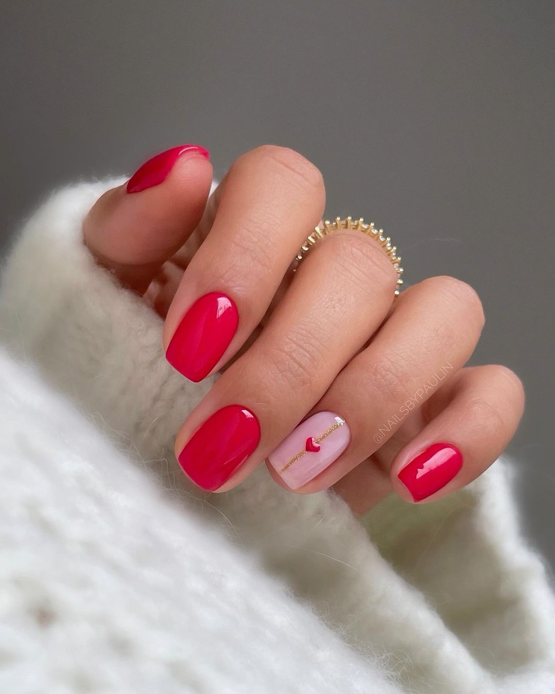 red old money nails