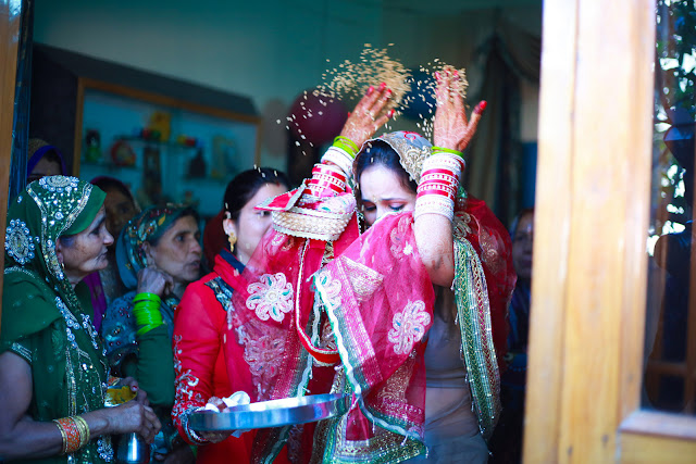 Indian bride bidaai