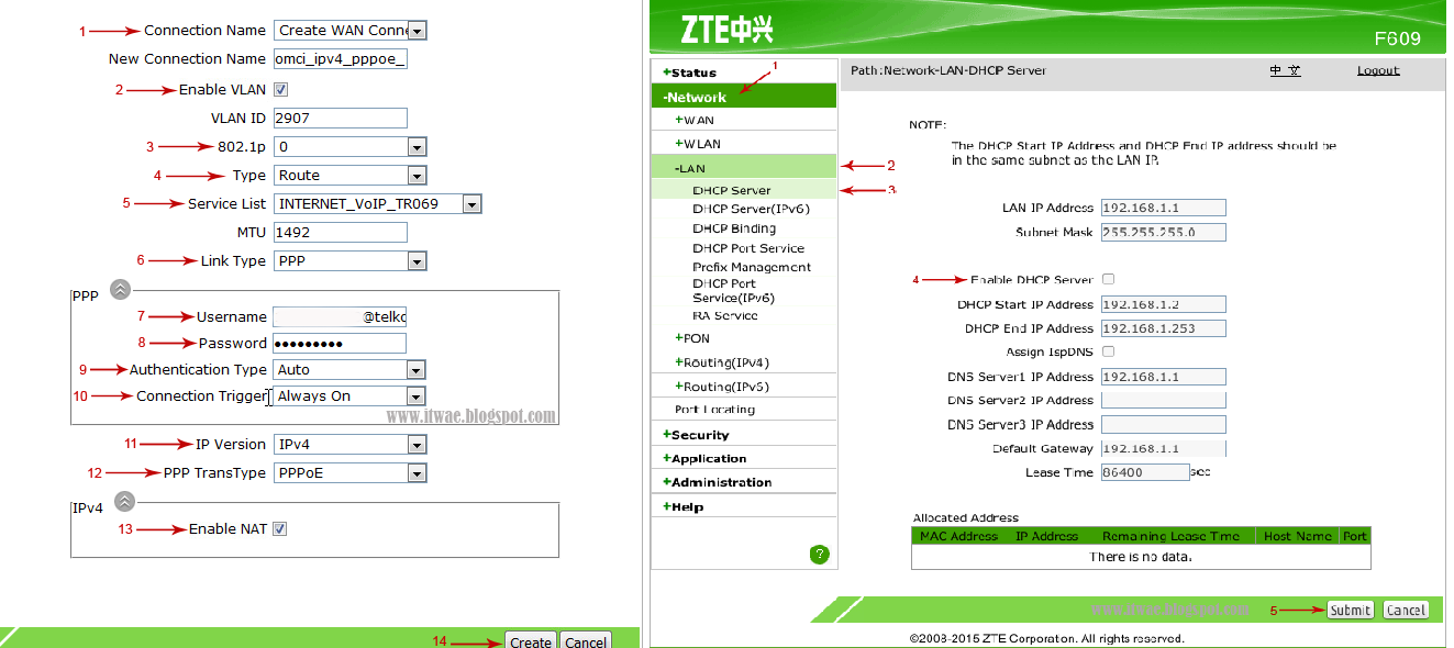 Akun Zte F609 Terbaru / Cara Login Modem Indihome Zte F609 ...