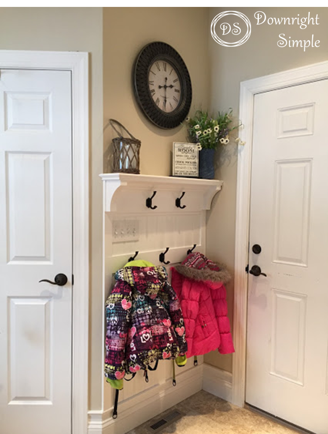 Downright Simple: Mudroom Entryway - Maximizing a Small Space