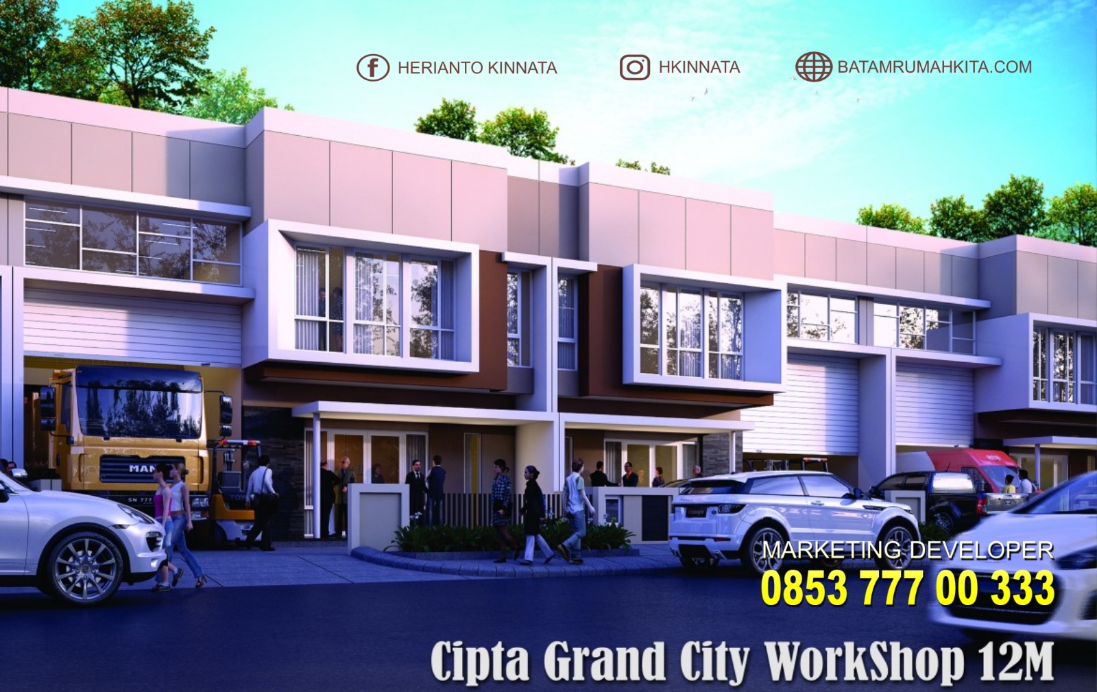 Gudang workshop lebar 12m Cipta Grand City Tanjung Uncang Batam