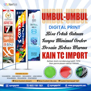 Kualitas Terbaik: Cetak Bendera Umbul-umbul Kain Outdoor