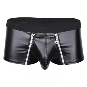 AD Mens Sexy Leather Lingerie Open Crotch Short Pants For Sex Soft Latex Fetish Boxer Crotchless Leather Underwear Bulge Pouch Sexi US $4.97 213 sold4.6 + Shipping: US $3.71 Combined Delivery
