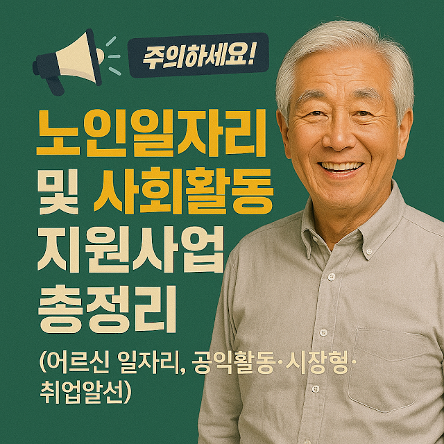 노인일자리 및 사회활동 지원사업