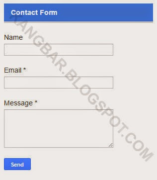 Formulir Kontak admin Default Blogger