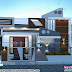 2 bedrooms 1050 sq. ft. single floor modern home design