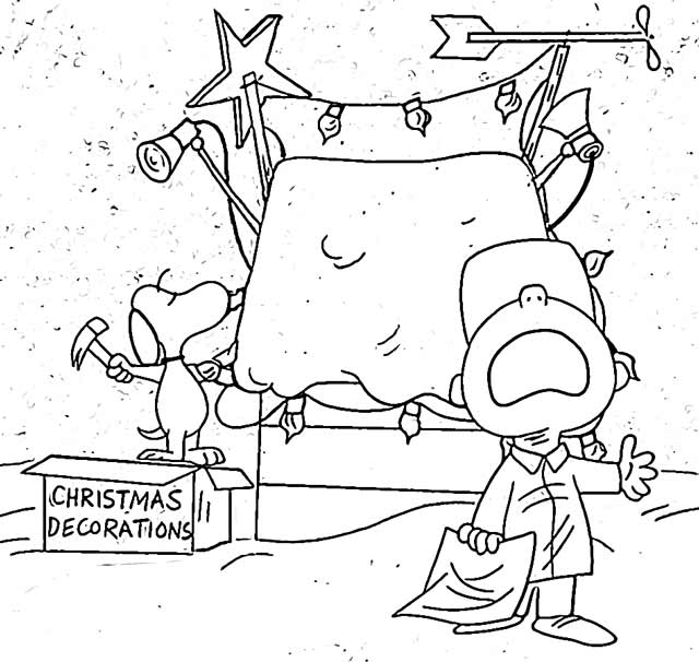 The Holiday Site: Coloring Pages of Charlie Brown Christmas Free and