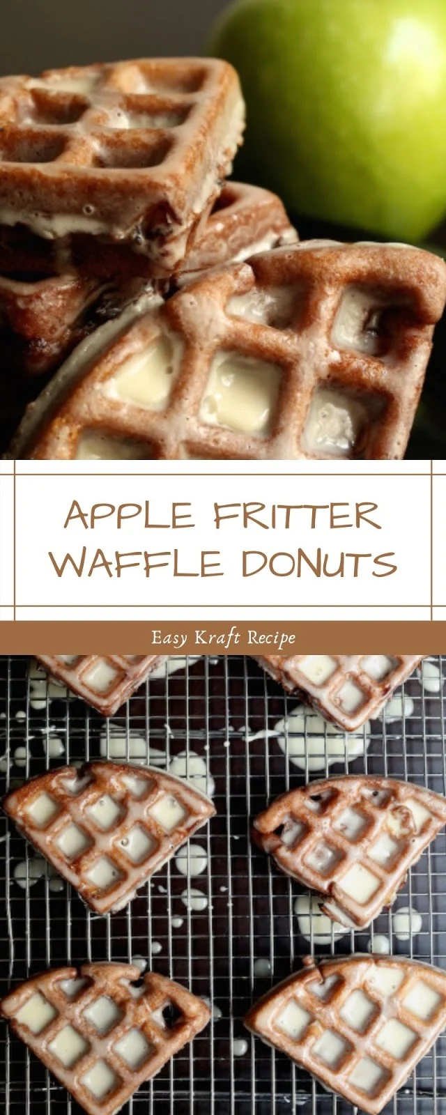 APPLE FRITTER WAFFLE DONUTS
