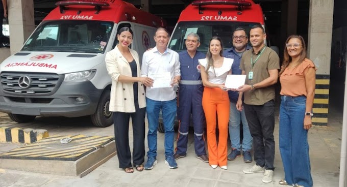 SAÚDE – Prefeitura de Caxias (MA) recebe em São Luís (MA) 09 ambulâncias para o SAMU Regional Caxias (MA)