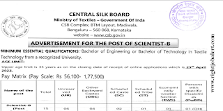 Bachelor of Engineering or Bachelor of Technology in Textile Technology Jobs