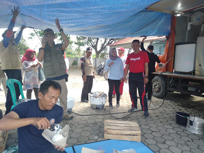 Yayasan Jantung Indonesia Pringsewu Sambangi Korban Bencana Tsunami