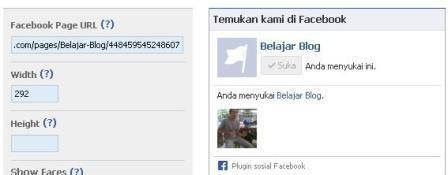 Cara Membuat facebook like box di blog