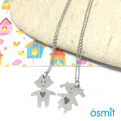 colgante niño o niña personalizado osmit joyas