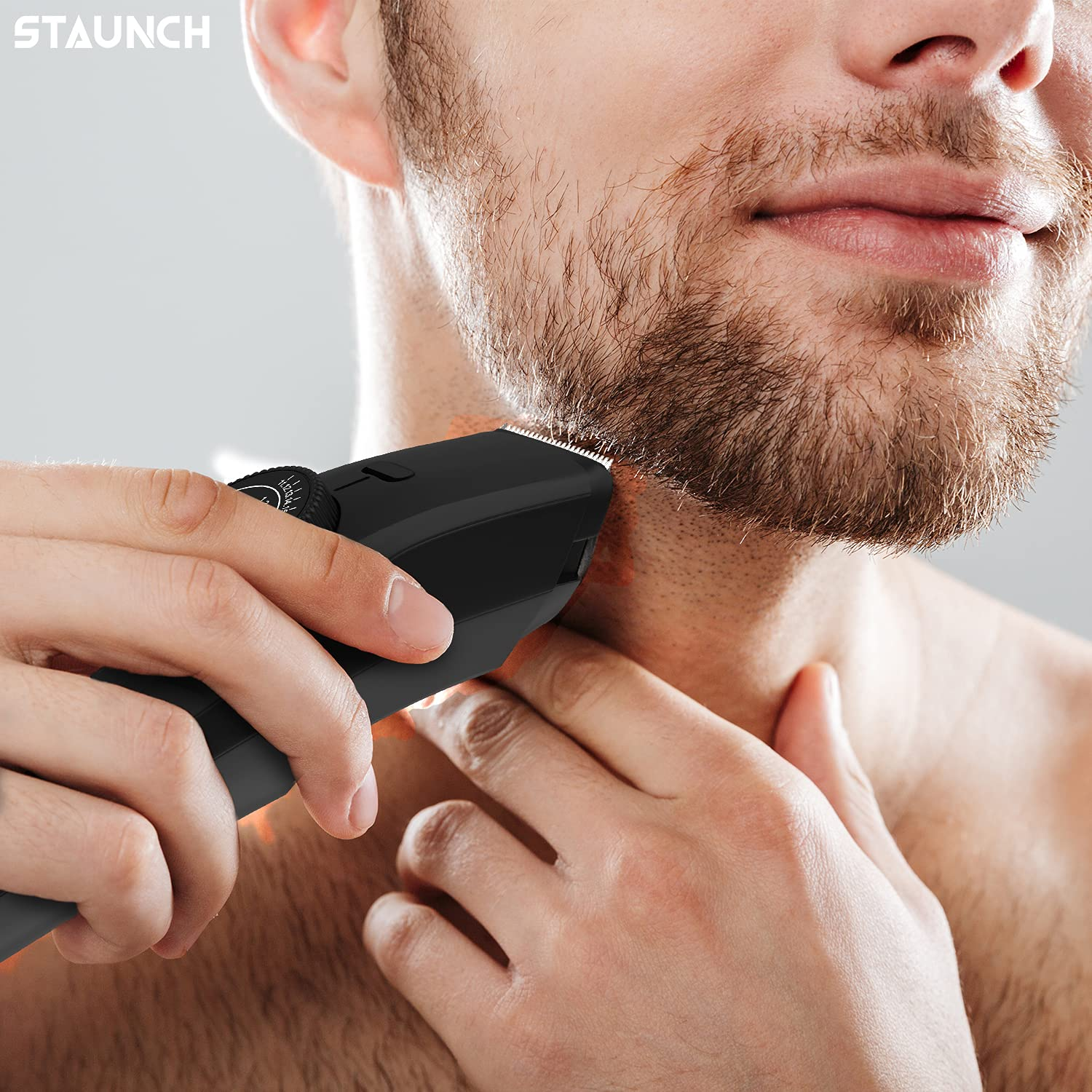 Staunch SBT1011 Rechargeable Cordless Beard Styling Trimmer for Men – 20 Length settings (Black)