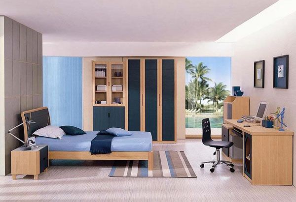 Desain Kamar Tidur Minimalis Warna Biru Penuh Kreasi dan Inspirasi