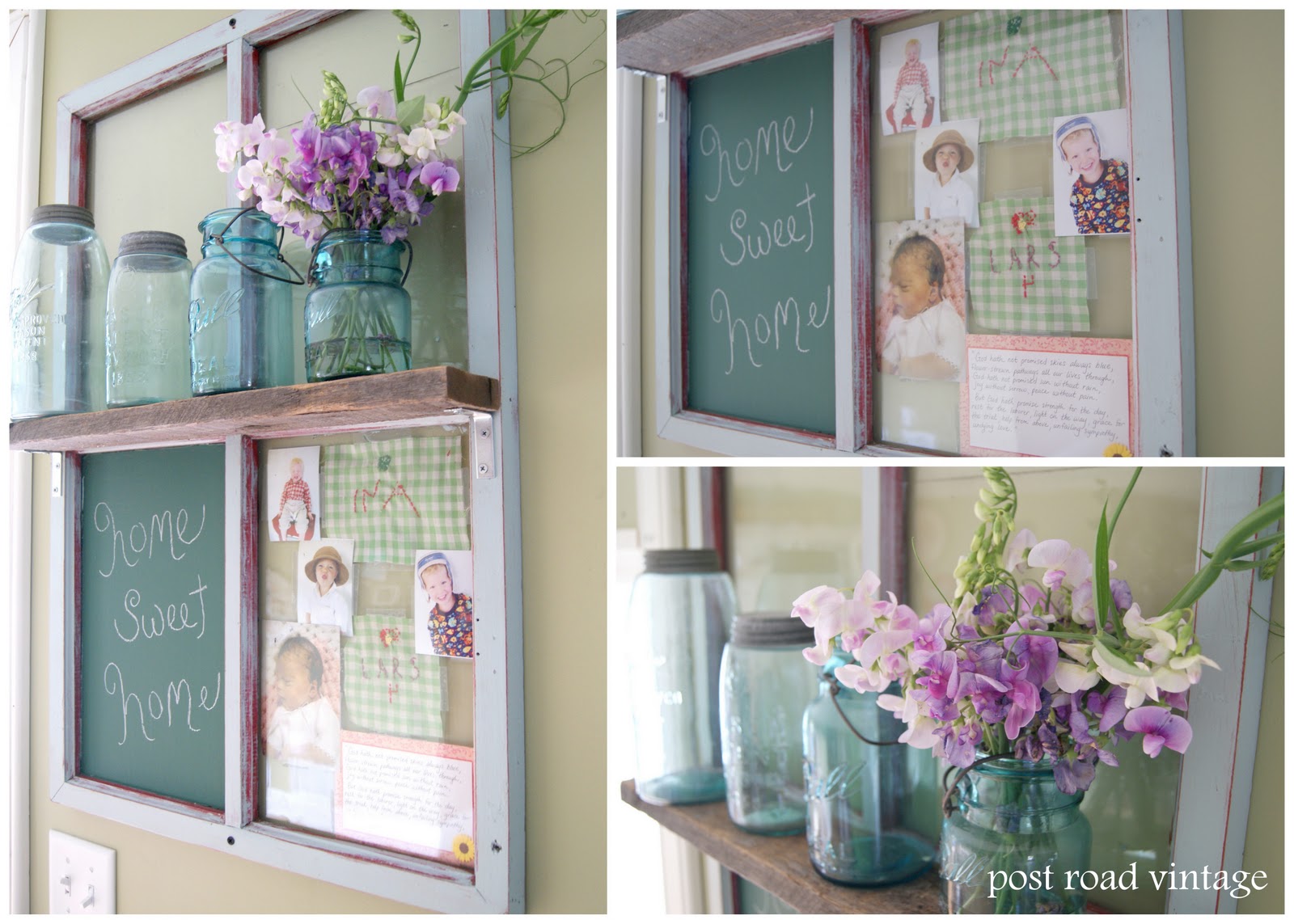 Old Window Frames Craft Ideas