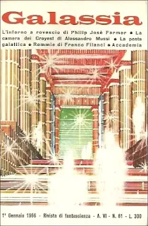 La copertina di L'inferno a rovescio - Galassia 61