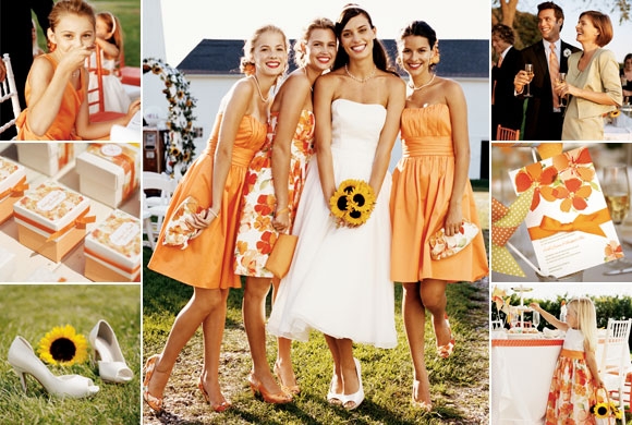 sunflower wedding dresses