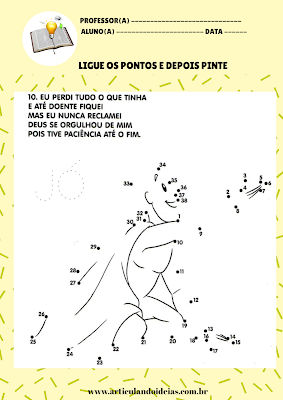 Atividade ligue  os pontos e forme Jó