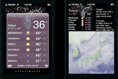 Tufte's redesigned iPhone weather app